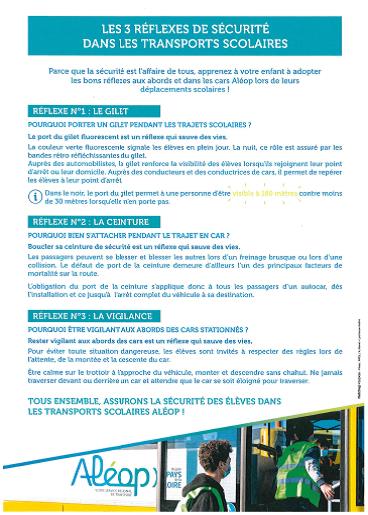 Les 3 réflexes de sécurité dans les transports scolaires