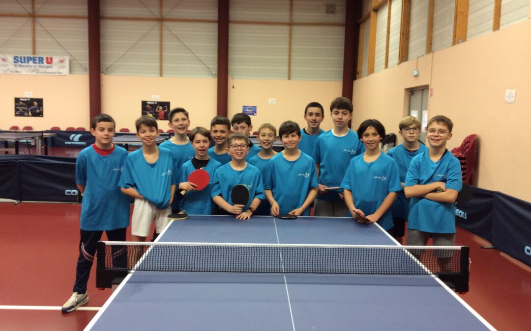 AS : Compétition de district de Tennis de table – mercredi 17 janvier 2024